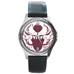 Kitsune Mask Round Metal Watch Front