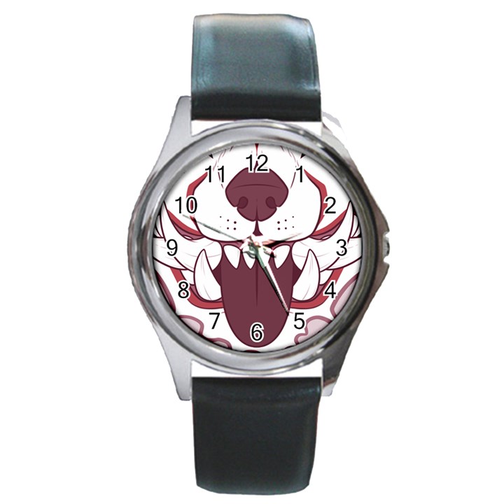 Kitsune Mask Round Metal Watch