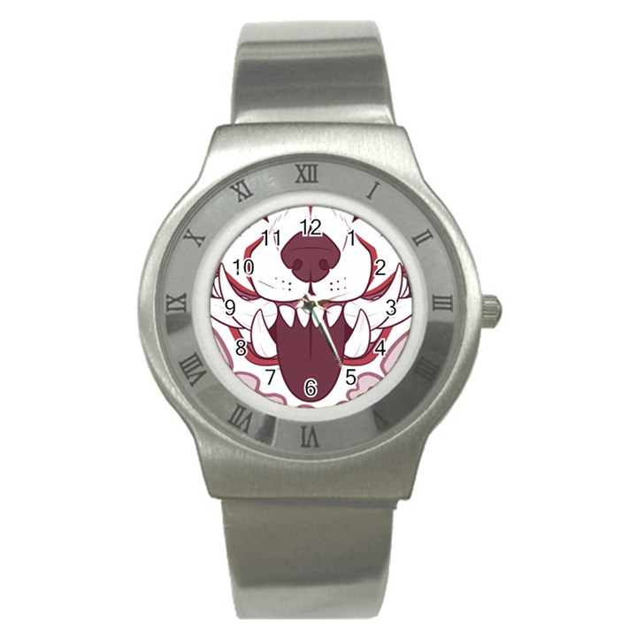 Kitsune Mask Stainless Steel Watch