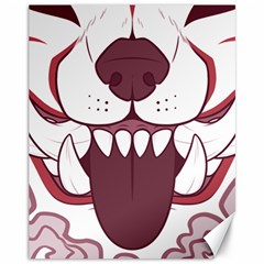 Kitsune Mask Canvas 11  X 14  by mindnmint