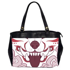 Kitsune Mask Oversize Office Handbag (2 Sides) by mindnmint