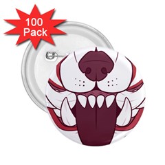 Kitsune Mask 2 25  Buttons (100 Pack)  by mindnmint