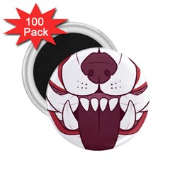 Kitsune Mask 2 25  Magnets (100 Pack)  by mindnmint