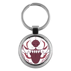 Kitsune Mask Key Chain (round) by mindnmint