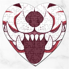 Kitsune Mask Jigsaw Puzzle (heart) by mindnmint