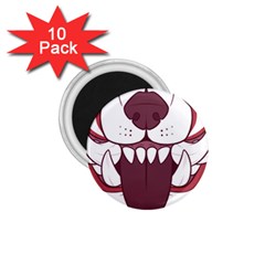 Kitsune Mask 1 75  Magnets (10 Pack)  by mindnmint