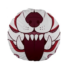 Kitsune Mask Standard 15  Premium Round Cushions by mindnmint