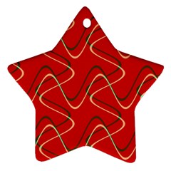 Retro Fun 821e Ornament (star) by PatternFactory