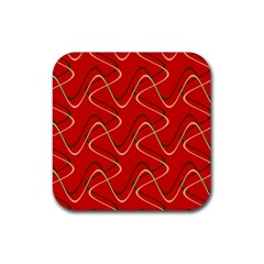 Retro Fun 821e Rubber Coaster (square)  by PatternFactory