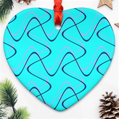 Retro Fun 821b Ornament (heart) by PatternFactory