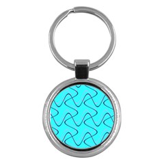 Retro Fun 821b Key Chain (round) by PatternFactory