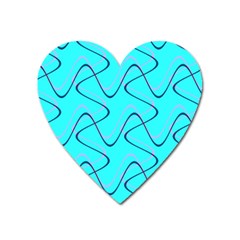 Retro Fun 821b Heart Magnet by PatternFactory