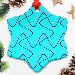 Retro Fun 821b Ornament (snowflake) by PatternFactory