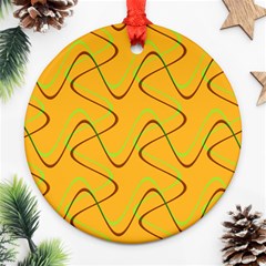 Retro Fun 821a Round Ornament (two Sides) by PatternFactory