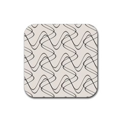 Retro Fun 821d Rubber Coaster (square)  by PatternFactory