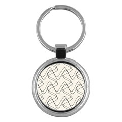 Retro Fun 821d Key Chain (round) by PatternFactory