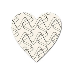 Retro Fun 821d Heart Magnet by PatternFactory