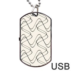 Retro Fun 821d Dog Tag Usb Flash (one Side) by PatternFactory