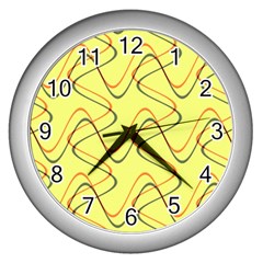 Retro Fun 821c Wall Clock (silver) by PatternFactory