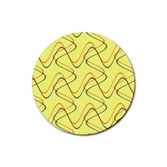 Retro Fun 821c Rubber Round Coaster (4 Pack)  by PatternFactory