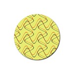 Retro Fun 821c Rubber Round Coaster (4 pack)  Front