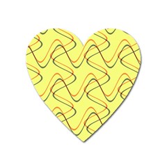 Retro Fun 821c Heart Magnet by PatternFactory