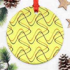 Retro Fun 821c Round Ornament (two Sides) by PatternFactory