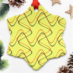 Retro Fun 821c Ornament (snowflake) by PatternFactory