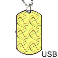 Retro Fun 821c Dog Tag Usb Flash (two Sides) by PatternFactory