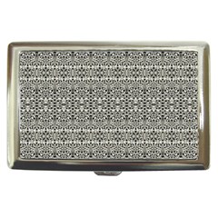 Abstract Silver Ornate Decorative Pattern Cigarette Money Case by dflcprintsclothing