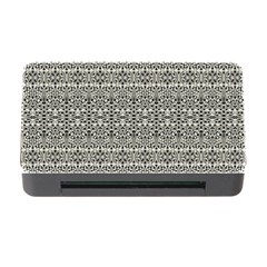 Abstract Silver Ornate Decorative Pattern Memory Card Reader With Cf by dflcprintsclothing