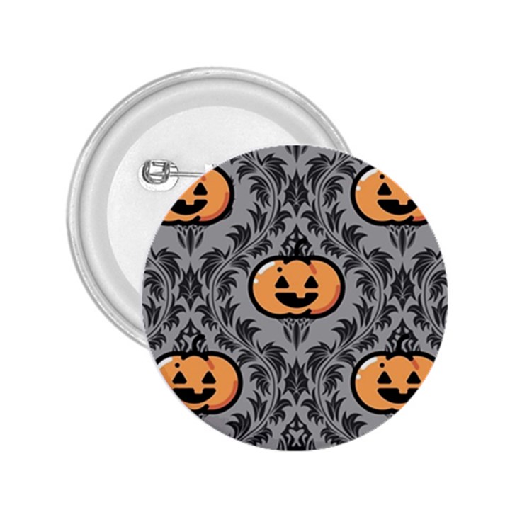 Pumpkin Pattern 2.25  Buttons