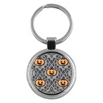 Pumpkin Pattern Key Chain (Round) Front