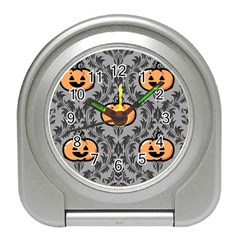 Pumpkin Pattern Travel Alarm Clock by NerdySparkleGoth