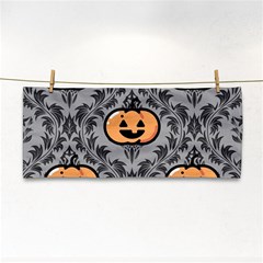 Pumpkin Pattern Hand Towel by NerdySparkleGoth