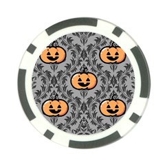 Pumpkin Pattern Poker Chip Card Guard (10 Pack) by NerdySparkleGoth