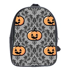 Pumpkin Pattern School Bag (large) by NerdySparkleGoth