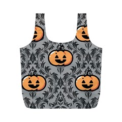 Pumpkin Pattern Full Print Recycle Bag (m) by NerdySparkleGoth