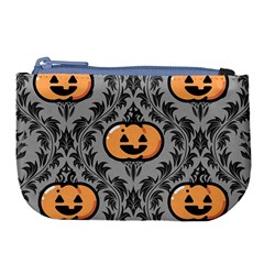 Pumpkin Pattern Large Coin Purse by NerdySparkleGoth