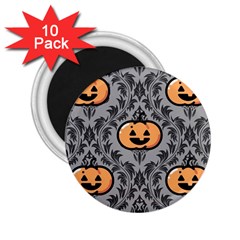 Pumpkin Pattern 2 25  Magnets (10 Pack)  by NerdySparkleGoth