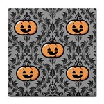 Pumpkin Pattern Tile Coaster Front