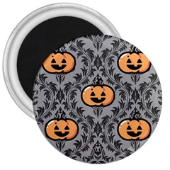 Pumpkin Pattern 3  Magnets by NerdySparkleGoth