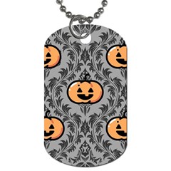 Pumpkin Pattern Dog Tag (one Side) by NerdySparkleGoth