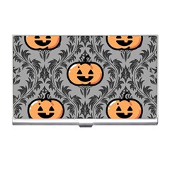 Pumpkin Pattern Business Card Holder by NerdySparkleGoth