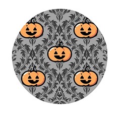 Pumpkin Pattern Mini Round Pill Box by NerdySparkleGoth