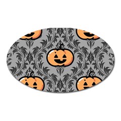 Pumpkin Pattern Oval Magnet by NerdySparkleGoth