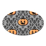 Pumpkin Pattern Oval Magnet Front