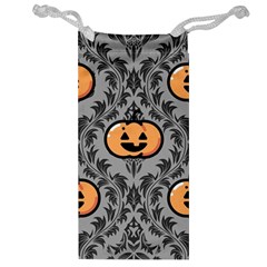 Pumpkin Pattern Jewelry Bag by NerdySparkleGoth