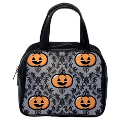 Pumpkin Pattern Classic Handbag (one Side) by NerdySparkleGoth