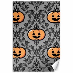 Pumpkin Pattern Canvas 24  X 36  by NerdySparkleGoth